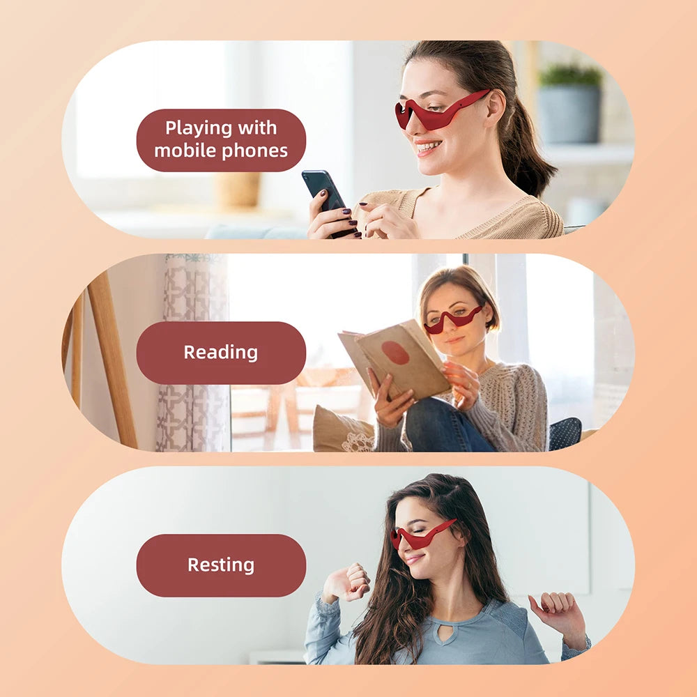 Kineta Eye Relief Massager — Under-Eye Glasses Massager for Eye Fatigue & Tension Relief