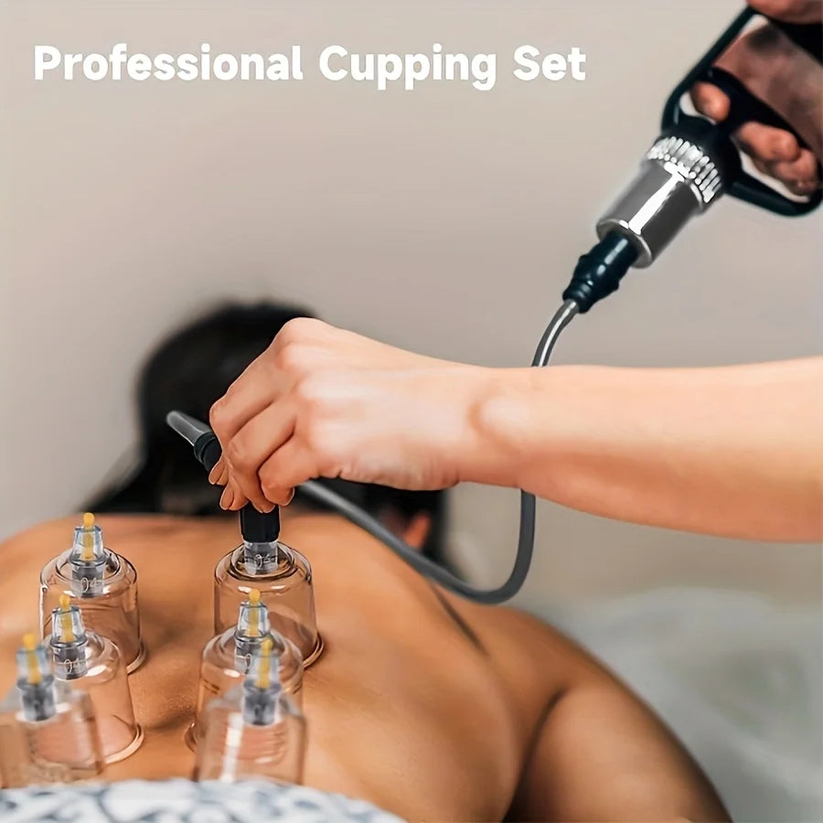 Kineta 24-Piece Cupping Therapy Set — Vacuum Massage Cups for Muscle Recovery & Pain Relief