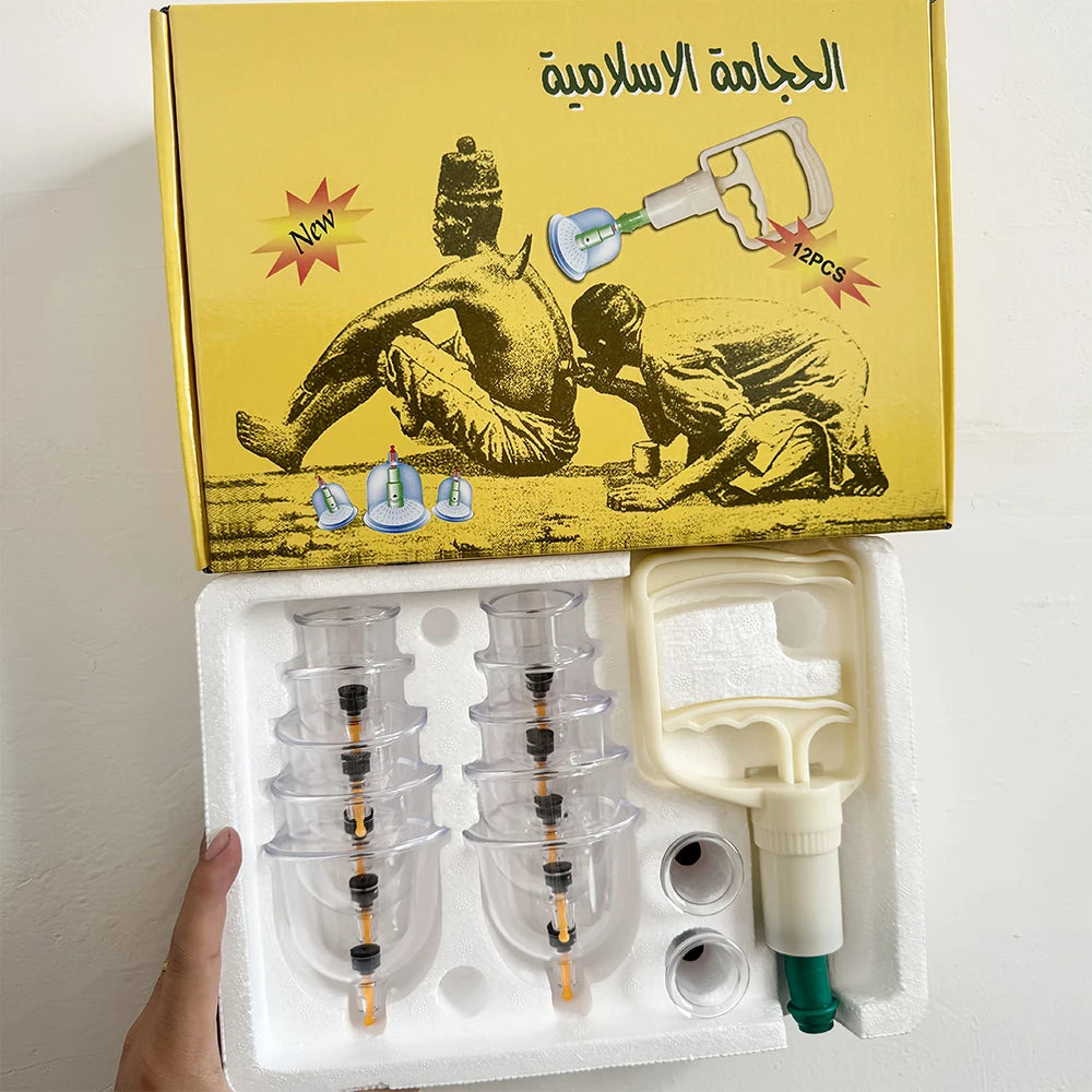 Kineta 24-Piece Cupping Therapy Set — Vacuum Massage Cups for Muscle Recovery & Pain Relief