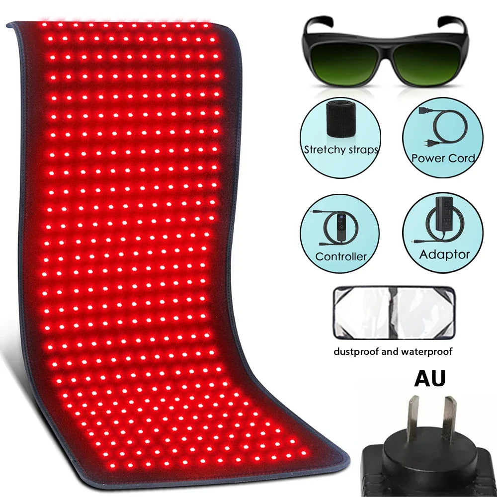 Kineta Red Light Therapy Pad — 850nm Infrared Heating Pad for Back, Waist & Shoulder Pain Relief