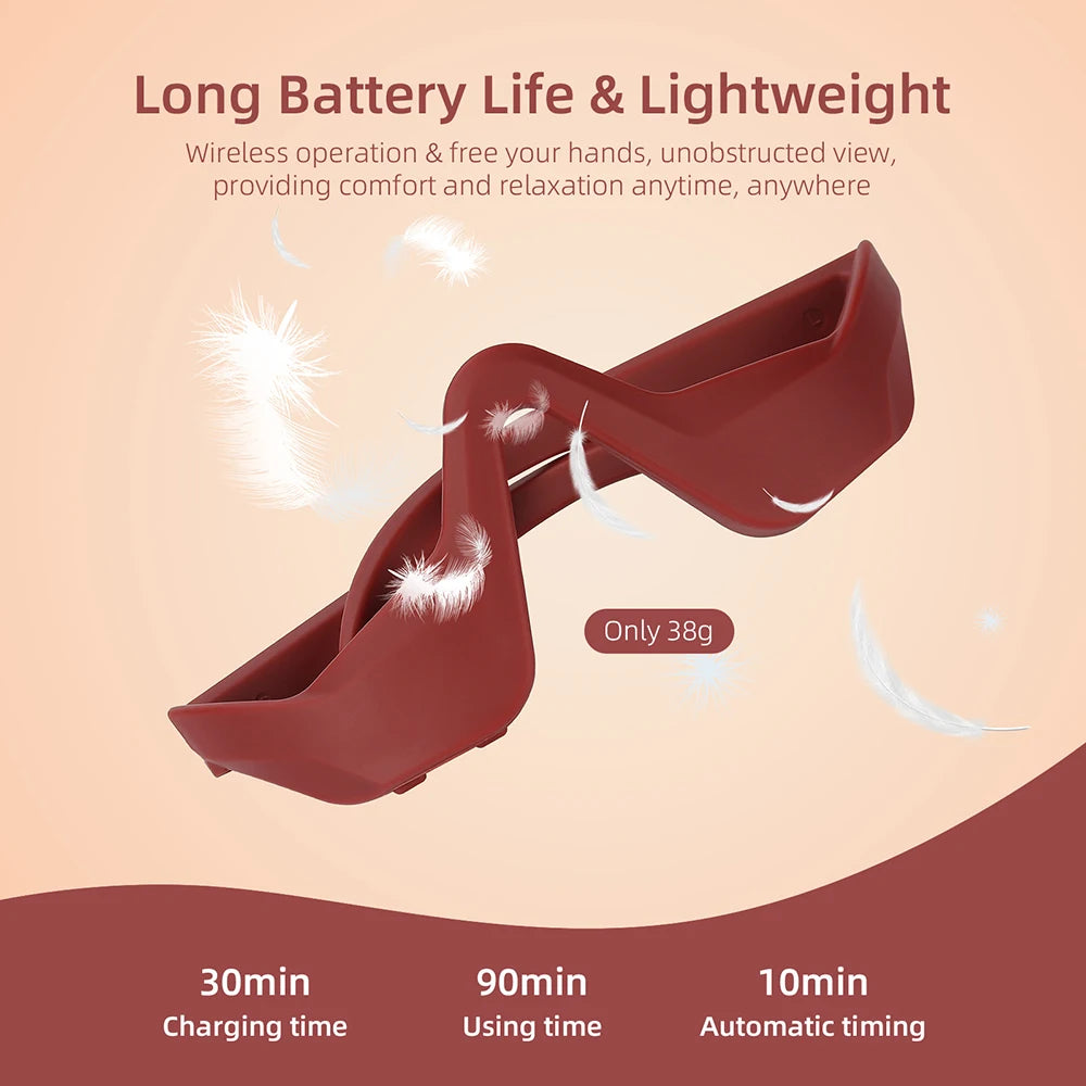 Kineta Eye Relief Massager — Under-Eye Glasses Massager for Eye Fatigue & Tension Relief