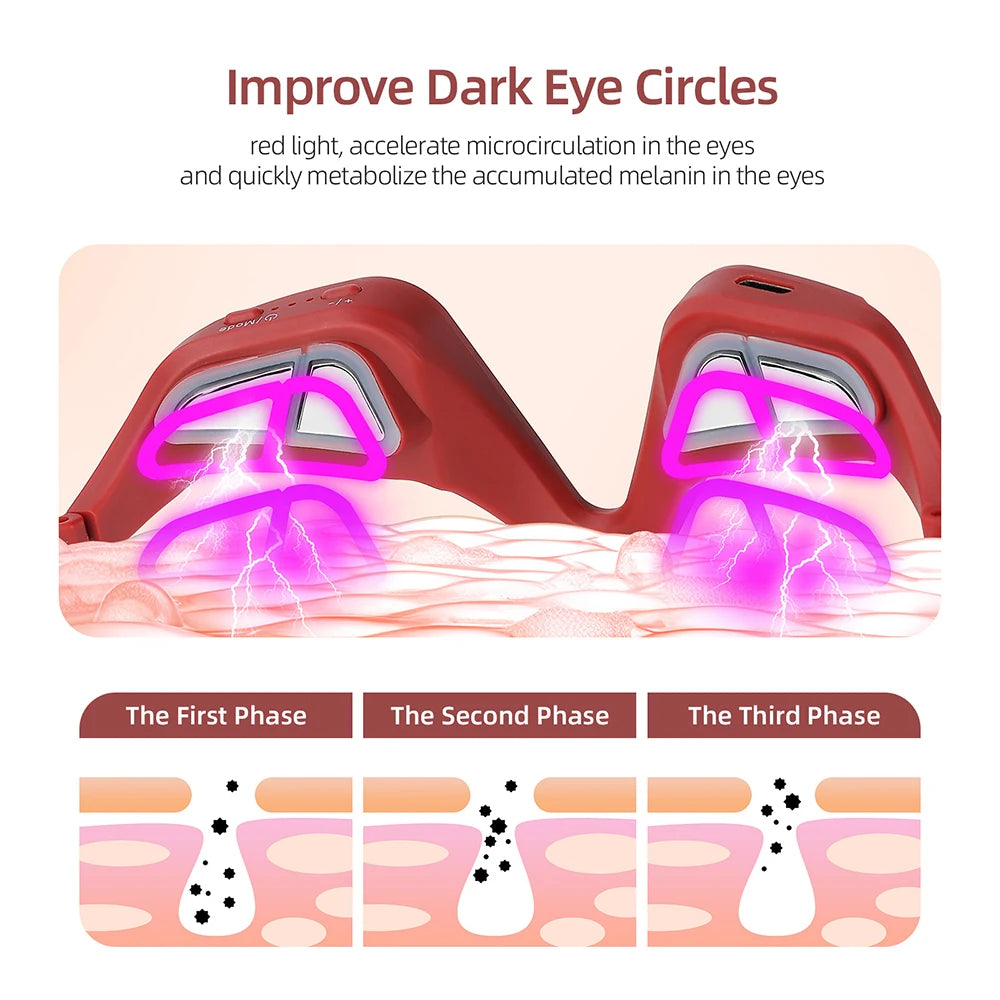Kineta Eye Relief Massager — Under-Eye Glasses Massager for Eye Fatigue & Tension Relief