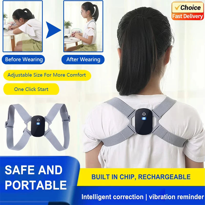 Kineta Smart Posture Corrector — Vibration Reminder & Rechargeable Back Brace