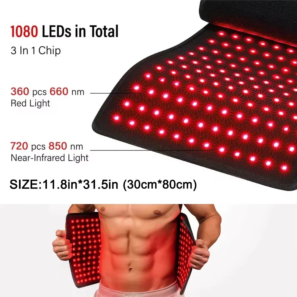Kineta Red Light Therapy Pad — 850nm Infrared Heating Pad for Back, Waist & Shoulder Pain Relief