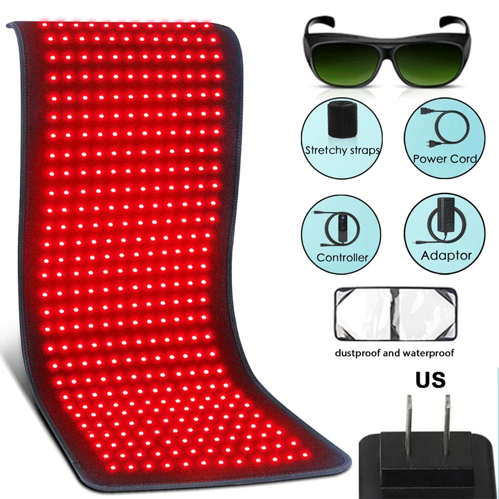 Kineta Red Light Therapy Pad — 850nm Infrared Heating Pad for Back, Waist & Shoulder Pain Relief