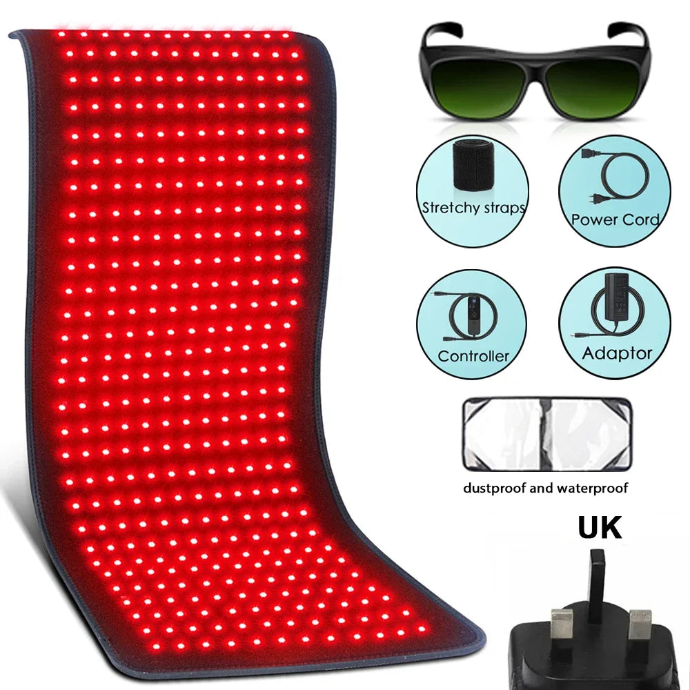 Kineta Red Light Therapy Pad — 850nm Infrared Heating Pad for Back, Waist & Shoulder Pain Relief